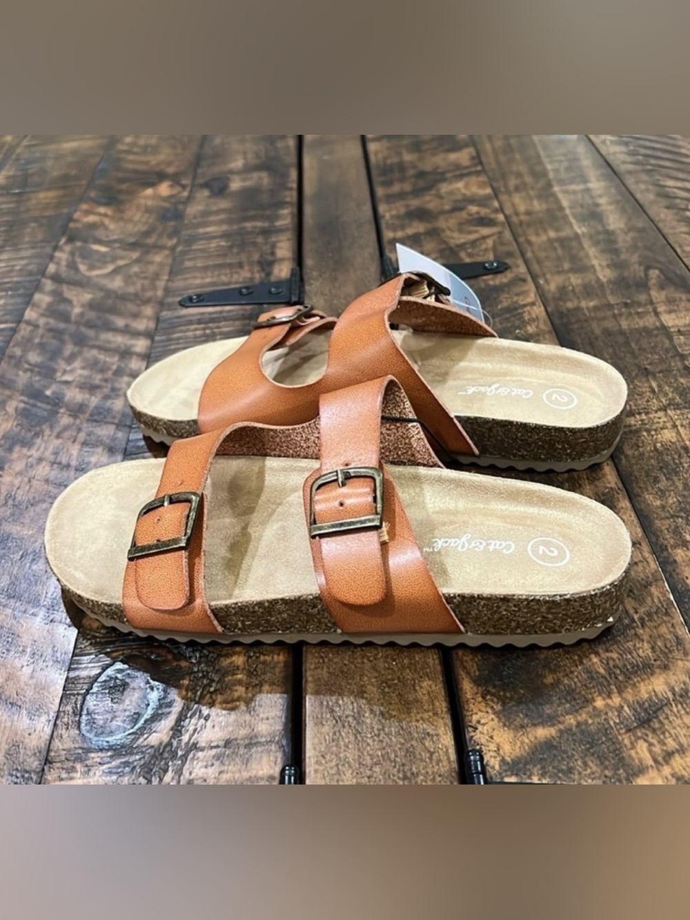Cat & Jack slide on unisex sandals size 11